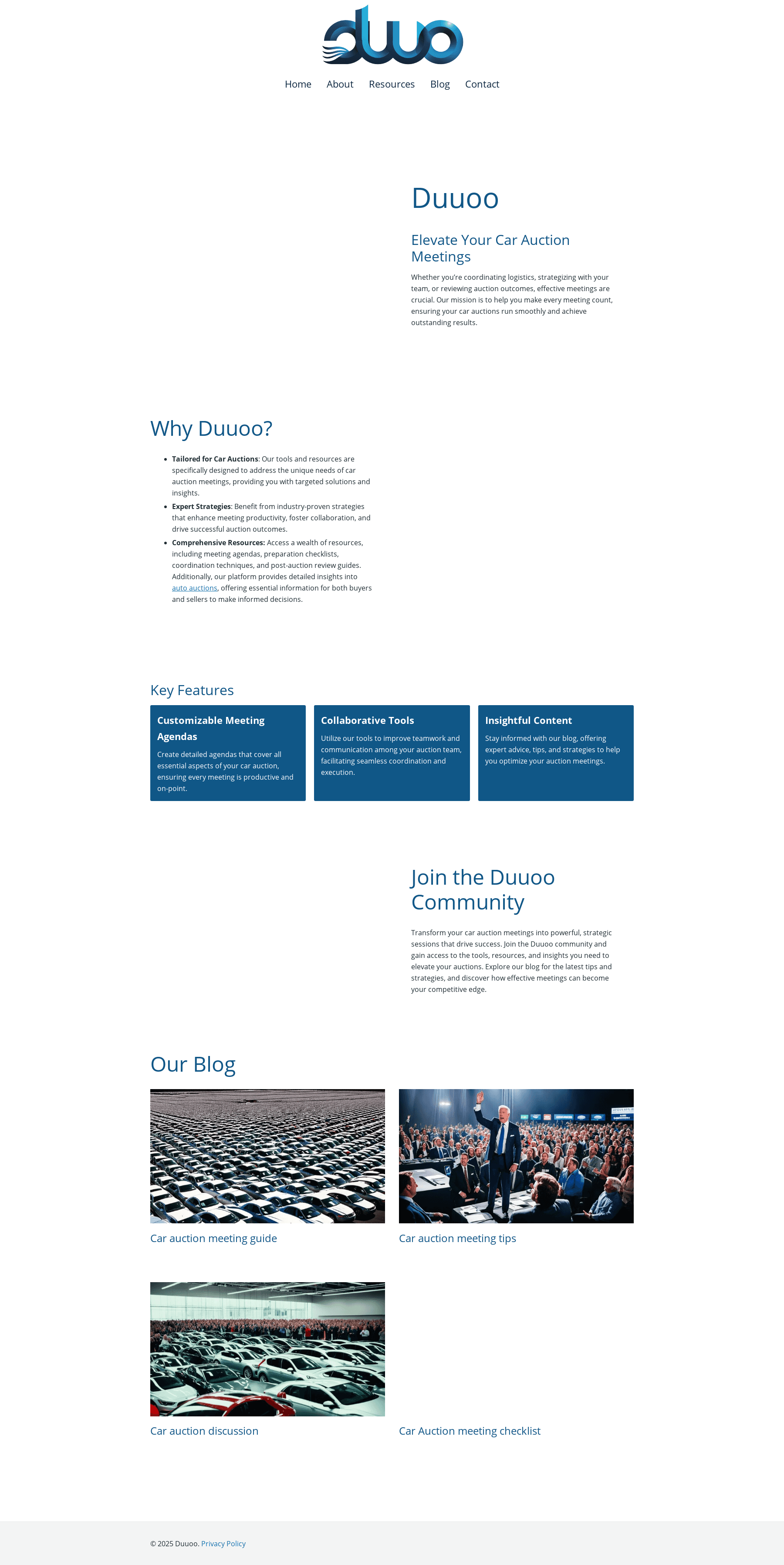 Screenshot of the Duuoo pricing page